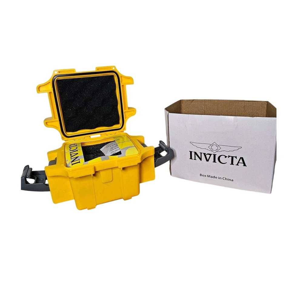 NEW Invicta Single Slot Collector's Impact Resistant Storage Case - Yellow